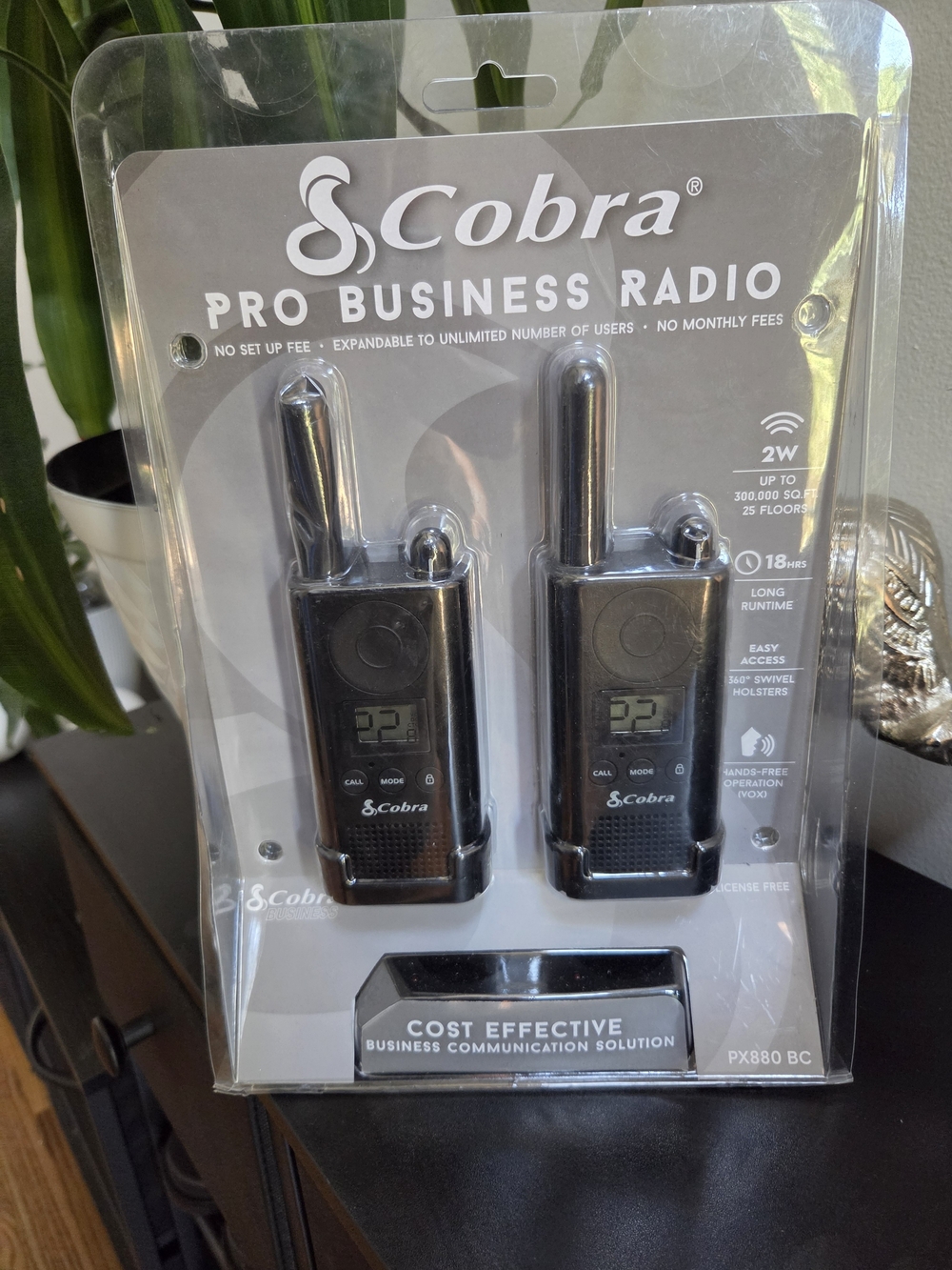 Cobra PX880 BC Pro Business Radio - Black (Pair)